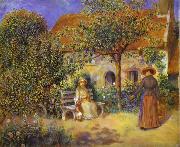 Photo of painting Garden Scene in Britanny. Pierre-Auguste Renoir